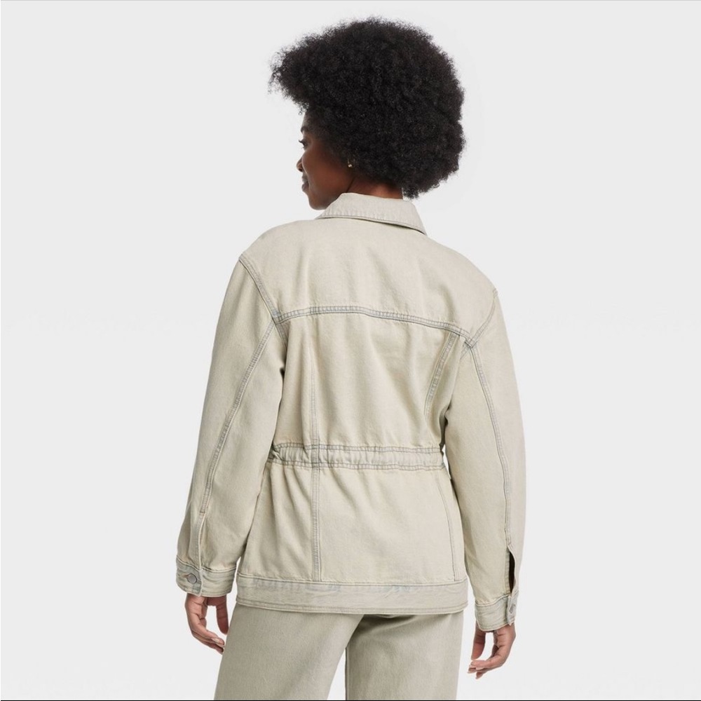 Universal Thread Light Tan Utility Jacket NWT - image 2